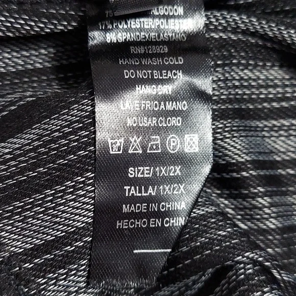 NWT, New Mix, Black Leggings, Size 1XL/2XL - Picture 3 of 5